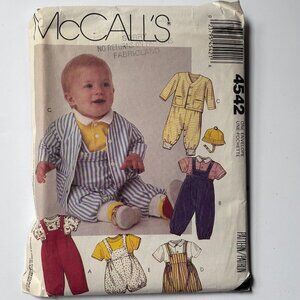McCall's Uncut Infant's Jacket, Overalls, Rompter tops and Hat for stretch knits